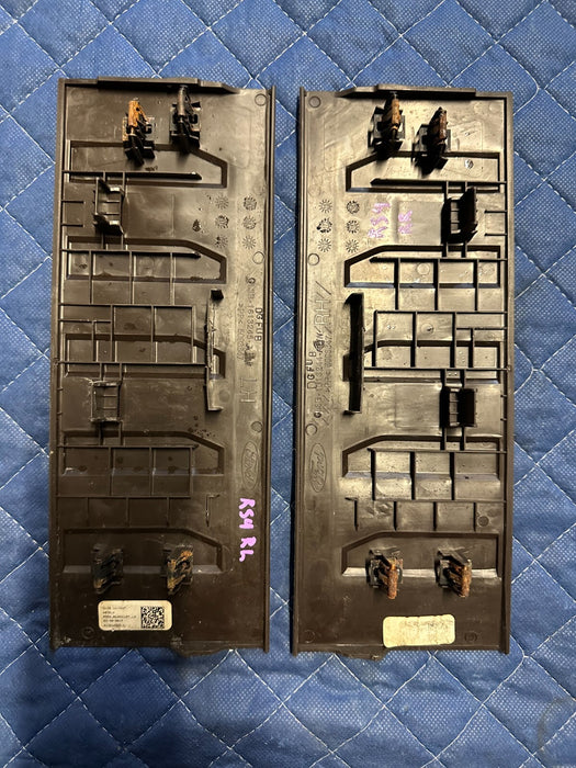 2017-2019 FORD F250 F350 LIMITED REAR DOOR KICK PLATE PANEL TRIMS OEM