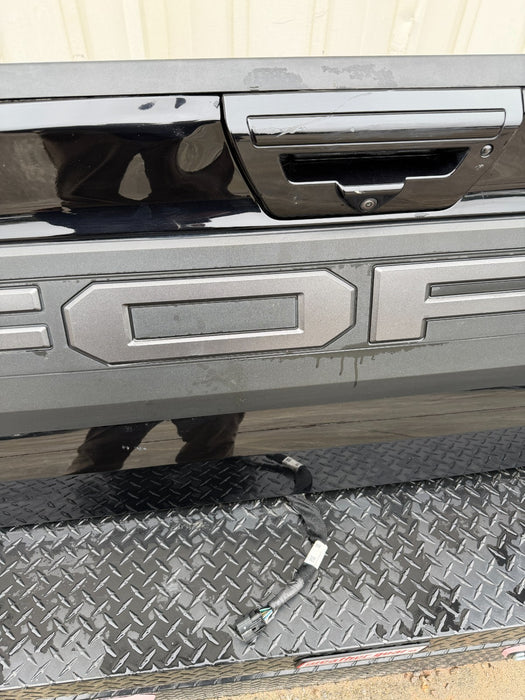 2019 FORD F150 RAPTOR REAR TAILGATE W STEP (G1) SHADOW BLACK OEM *FLAWS 8-11*