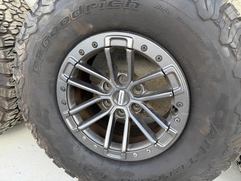 17" Ford 2017-2020 F-150 Raptor OEM rims wheels BEADLOCK 37" WITH SPARE