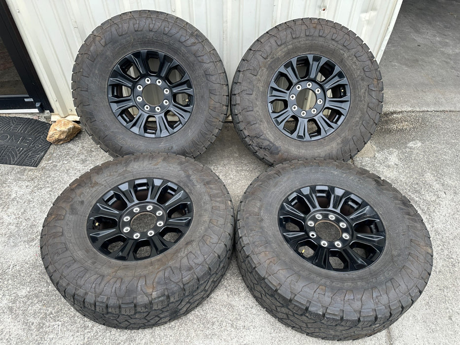 18x8 Ford F250 F350 8x170 Tremor Factory Wheels 37" Toyo Tires