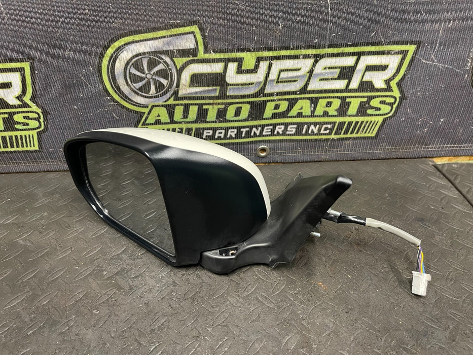 2016 NISSAN 370Z DRIVER SIDE DOOR MIRROR HEATED PEARL WHITE *QAB* OEM 2009-2020