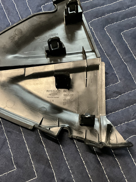 2017-2019 NISSAN TITAN XD FRONT LEFT RIGHT DASH END COVER TRIM OEM 68421-EZ00A