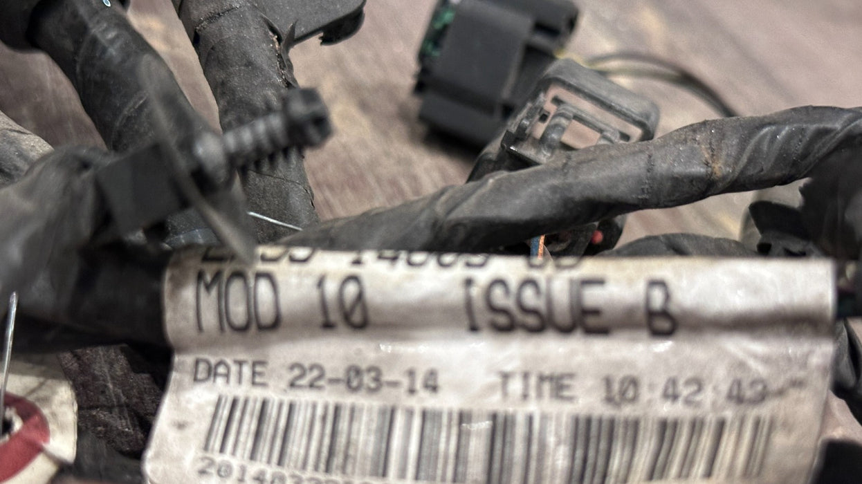 2015 JAGUAR F TYPE R REAR SUBFRAME WIRING HARNESS EX53 9L468 HB OEM