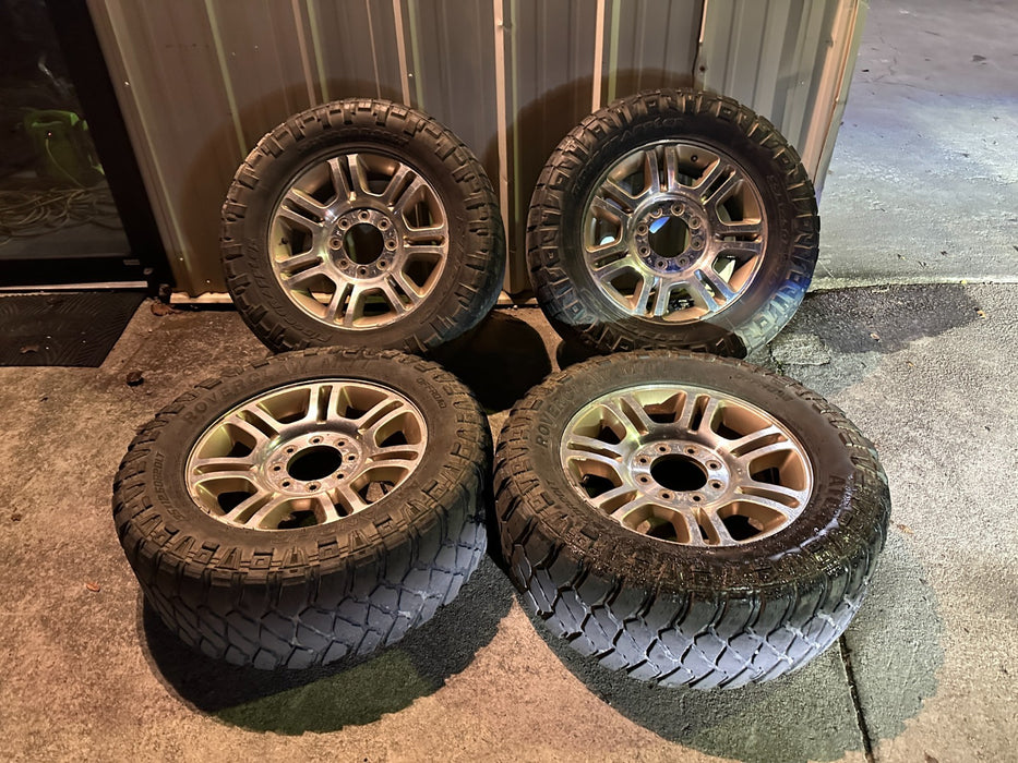 2016 FORD F250 PLATINUM 20" STOCK FACTORY TAKE OFF WHEELS 35X12.50