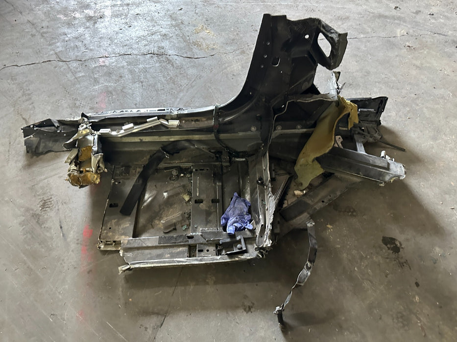 2017-2023 AUDI R8 PASSENGER FLOOR PAN B PILLAR CARBON STRUCTURE SECTION