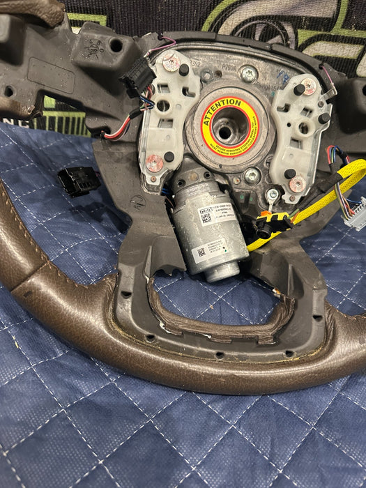 2018 FORD F250 KING RANCH STEERING WHEEL ASSEMBLY OEM ~ADAPTIVE FAULT~ 2017 2018