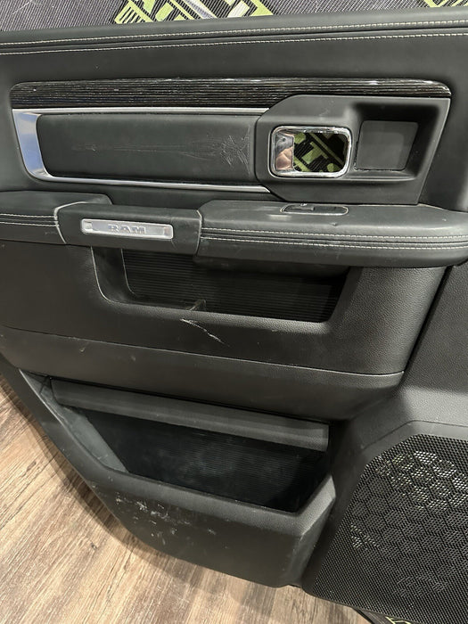 2017 DODGE RAM 2500 LIMITED MEGA CAB REAR DRIVER LEFT DOOR PANEL ~MINOR WEAR~