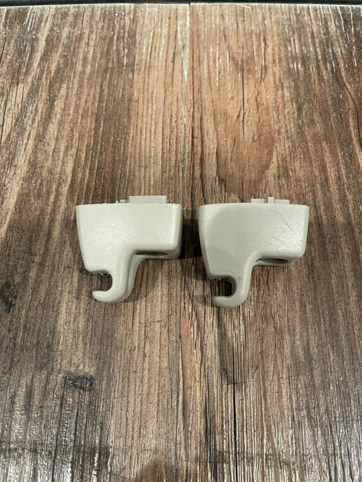 2017-2019 FORD F250 F350 F450 LIMITED GRAY SUN VISOR HOOK HOLDER RETAINERS OEM