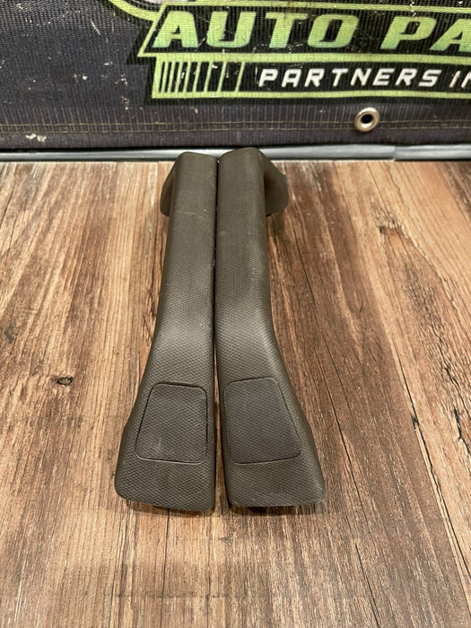 2017-2019 FORD F250 F350 KING RANCH LEFT RIGHT B PILLAR HANDLES OEM *MINOR WEAR*