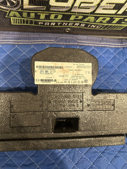 2015-2023 MERCEDES BENZ C63S AMG FRONT BUMPER IMPACT FOAM BAR OEM 205 885 17 37