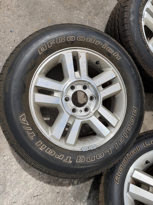 FORD F150 18X7.5 WHEELS RIMS 265/60R18 BFGOODRICH TIRES OEM