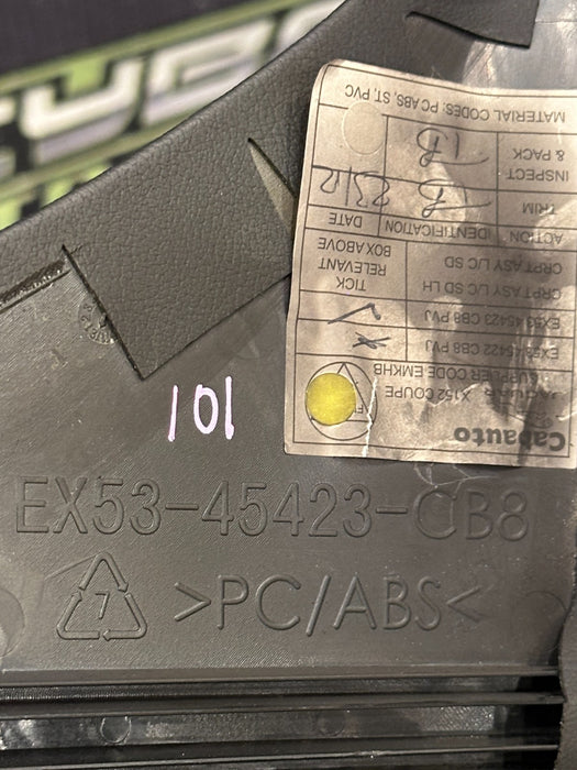 2015 JAGUAR F TYPE R LEFT DRIVER CENTER CONSOLE TRIM EX53 45423 CB8 OEM