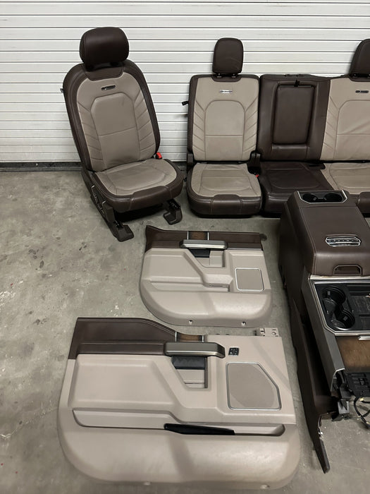 2019 FORD F250 F350 F450 LIMITED INTERIOR SEATS DOOR PANELS CONSOLE OEM