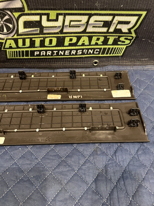 2017-2019 FORD F250 F350 F450 FRONT REAR KING RANCH BROWN KICK PLATES OEM *WEAR*