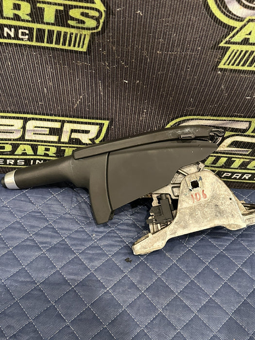 2014 AUDI R8 SPYDER LEATHER EMERGENCY PARKING HAND E BRAKE PULL LEVER OEM ~WEAR~