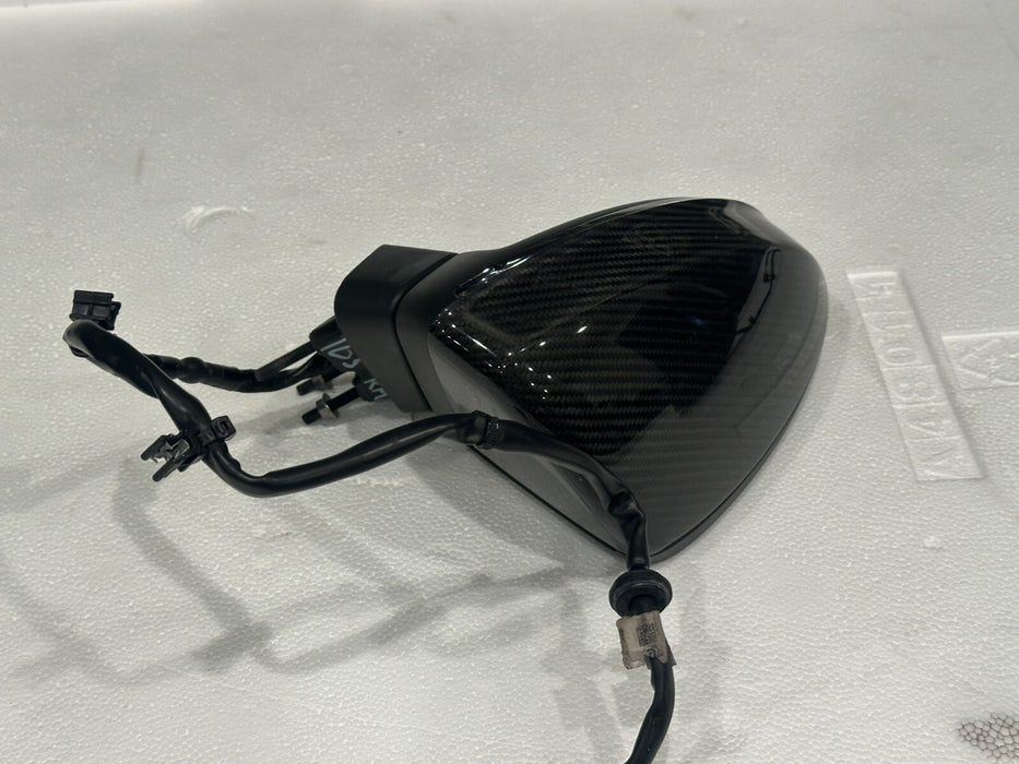 2017-2023 AUDI R8 CARBON FIBER DOOR MIRROR LEFT RIGHT PAIR OEM GENUINE