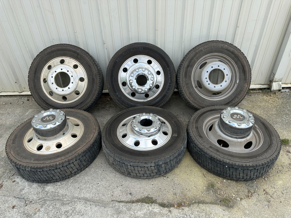 FORD F450 F550 RAM 4500 5500 10X225 FACTORY TAKE OFF WHEELS SET KING RANCH OEM
