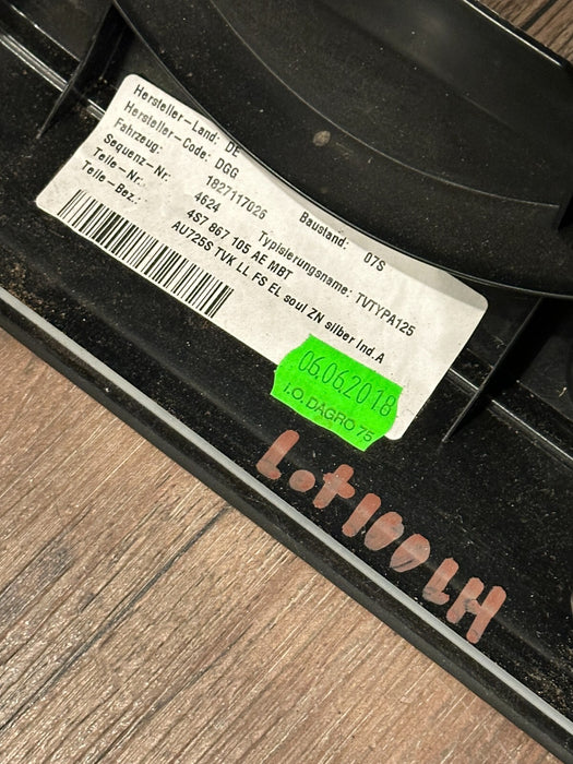 2017 AUDI R8 SPYDER PLUS DRIVER LEFT DOOR PANEL TRIMS OEM 4S7 867 105