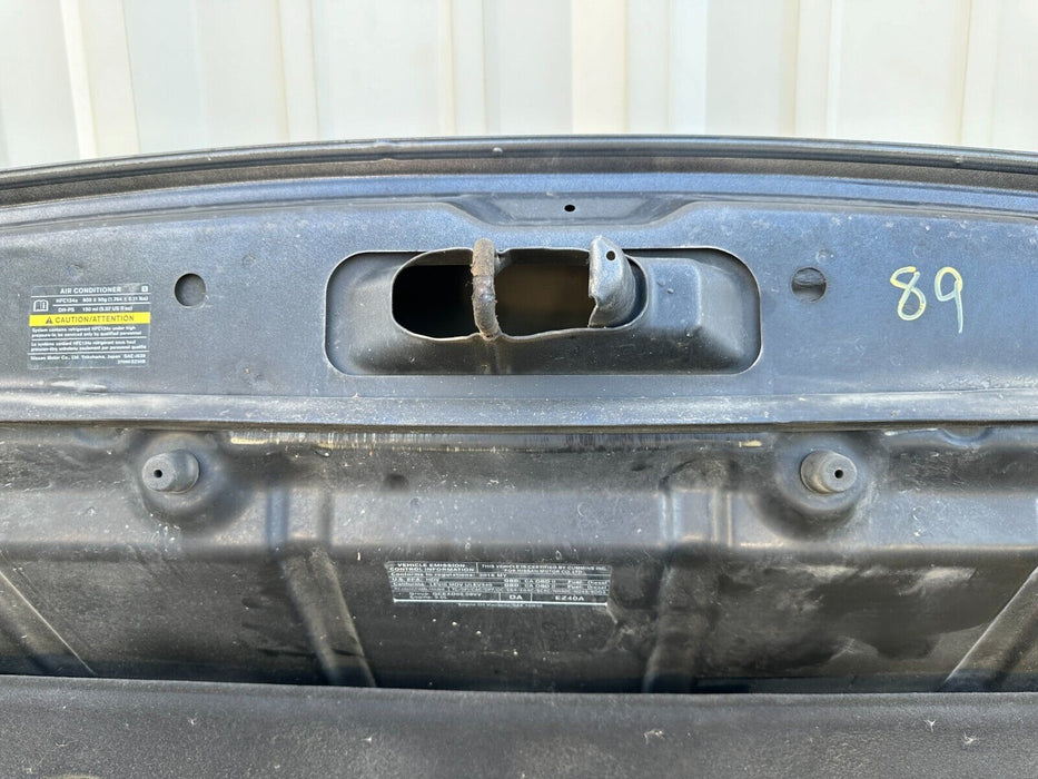 2016 Nissan Titan XD DIESEL GAS HOOD SHELL PANEL GUN METALLIC (KAD) OEM COMPLETE
