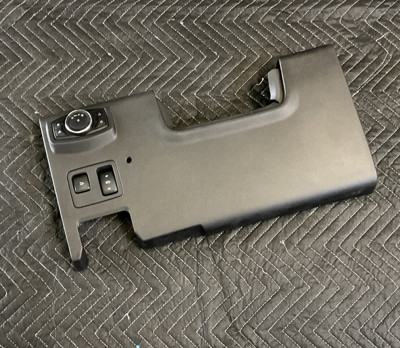 2017-2019 FORD F250 F350 F450 PLATINUM DRIVER KNEE HEADLIGHT SWITCH TRIM~DAMAGE~