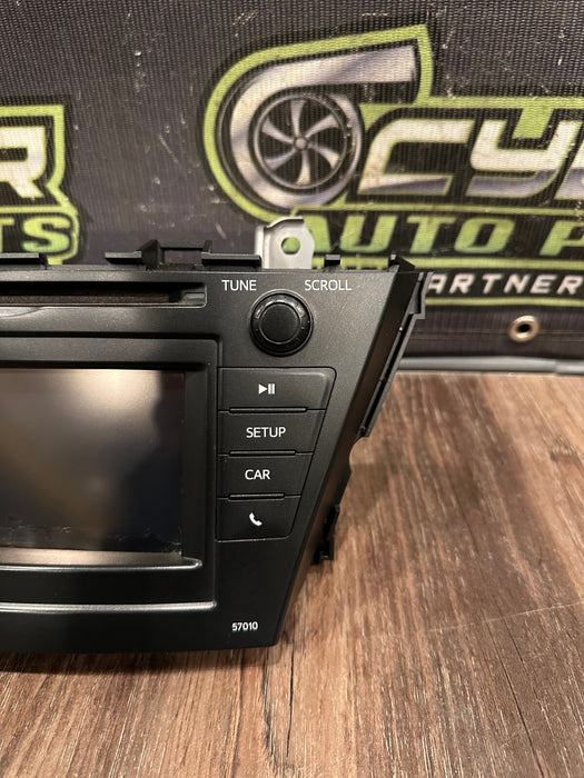 2014 TOYOTA PRIUS V NAVI SCREEN & RADIO HEAD UNIT ASSEMBLY OEM 86140-47010 *READ