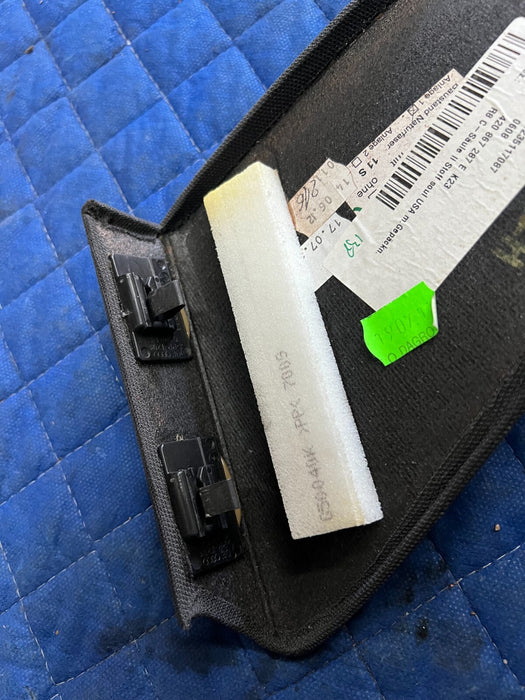 2012 AUDI R8 V8 OEM LEFT C PILLAR TRIM BLACK TWEETER SPEAKER HOLE 420867287