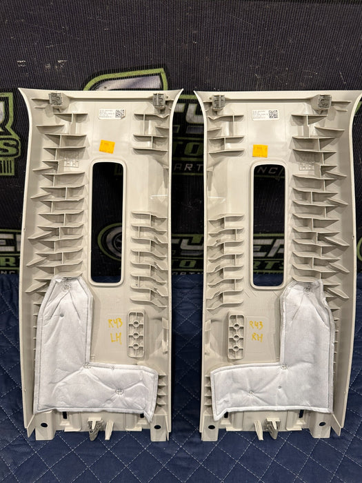 2020 FORD F250 F350 F450 LIMITED LEFT & RIGHT UPPER B PILLAR TRIMS ~SCRATCHES~