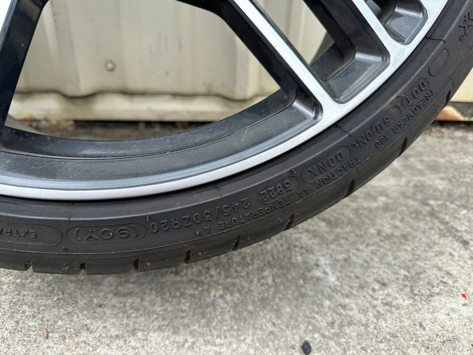 2021 AUDI R8 PERFORMANCE AWD FRONT WHEELS RIMS TIRES OEM GENEUINE 20X8.5