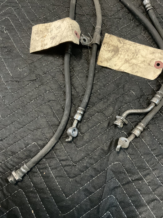 2016 HYUNDAI GENESIS COUPE REAR/ FRONT BREMBO BRAKE LINES PAIR SET LH RH OEM