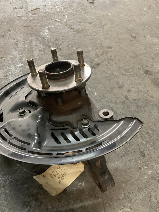 2017 SUBARU BRZ FRONT LEFT SPINDLE KNUCKLE HUB BRAKE SHIELD OEM