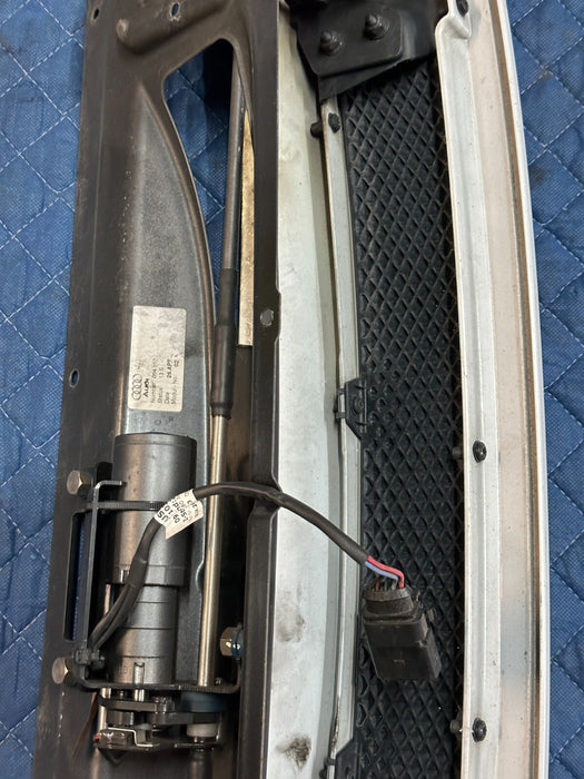 2008-2015 AUDI R8 V10 COUPE REAR SPOILER WING ASSEMBLY WHITE ~MINOR COSMETIC~