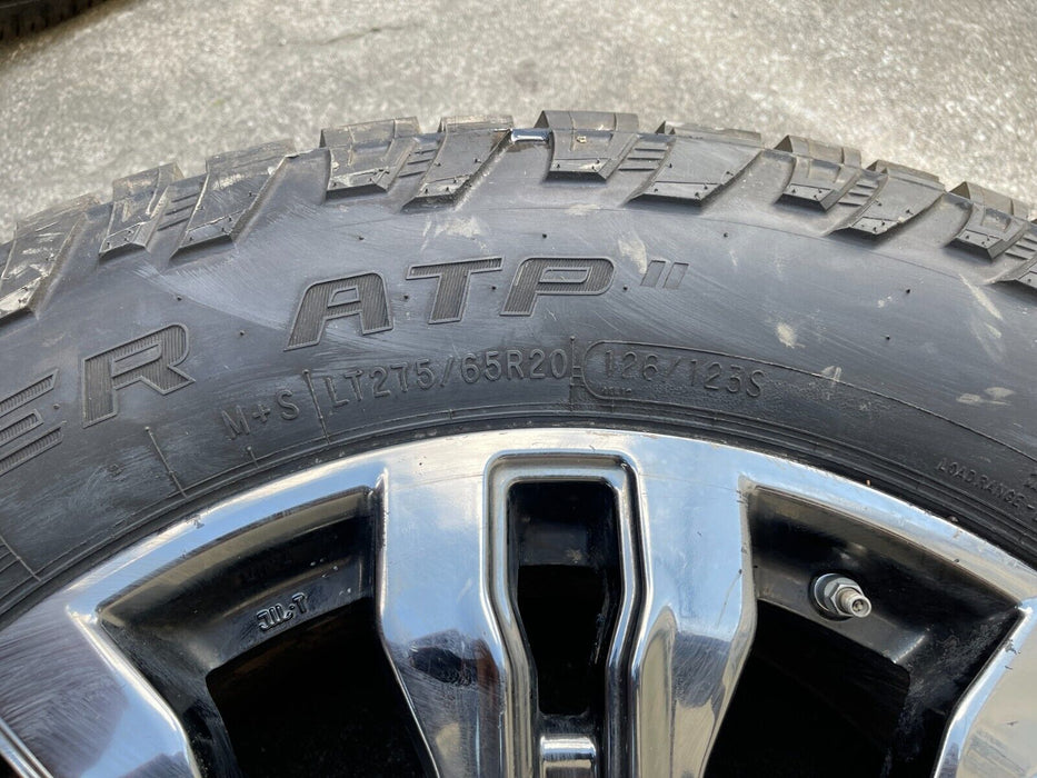 6x5.5 (6x139.7) NISSAN TITAN XD PLATINUM RESERVE 20X7.5 WHEELS LT275/65R20 TIRES