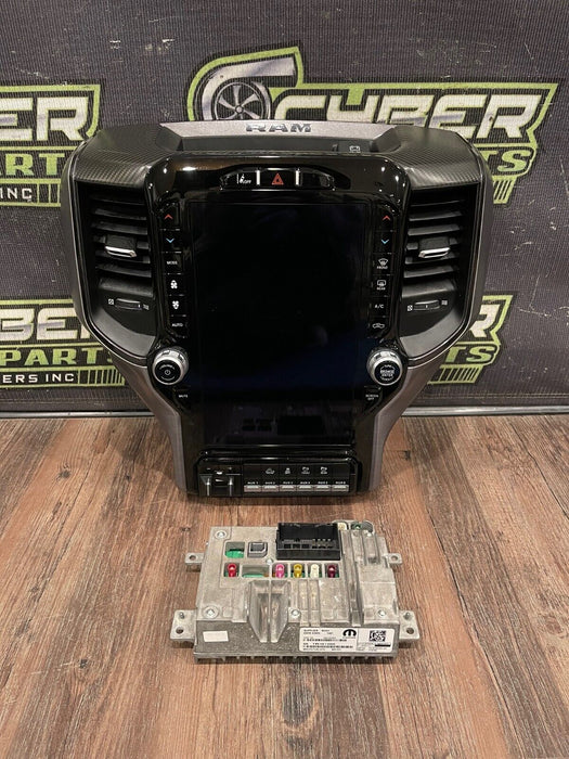 2021 2022 RAM 1500 TRX CENTER STACK MULTI MEDIA MODULE RADIO SCREEN CARBON FIBER