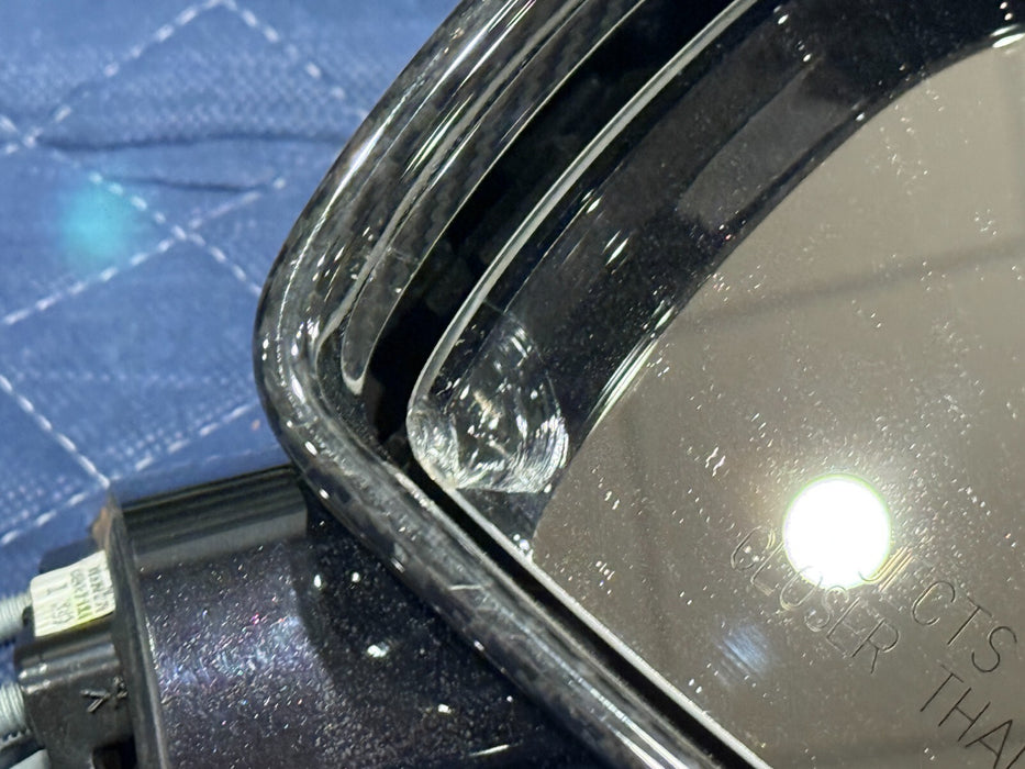 2014 AUDI R8 PLUS CARBON FIBER RIGHT PASSENGER DOOR MIRROR OEM GENUINE