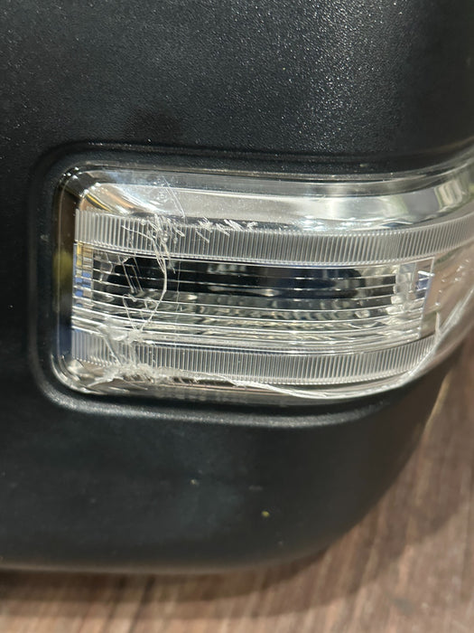 2023-2026 FORD F250 F350 F450 LEFT TOW MIRROR W CAMERA OEM BLK (UM) *FLAWS 6-10*