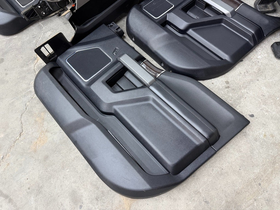 2017 2018 2019 FORD F250 F350 F450 PLATINUM INTERIOR SEATS CENTER CONSOLE PANELS