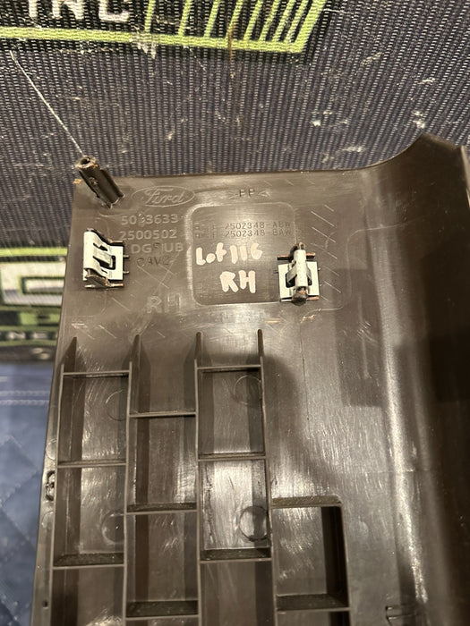 2017-2019 FORD F250 F350 BROWN FRONT RIGHT KICK PANEL TRIM OEM