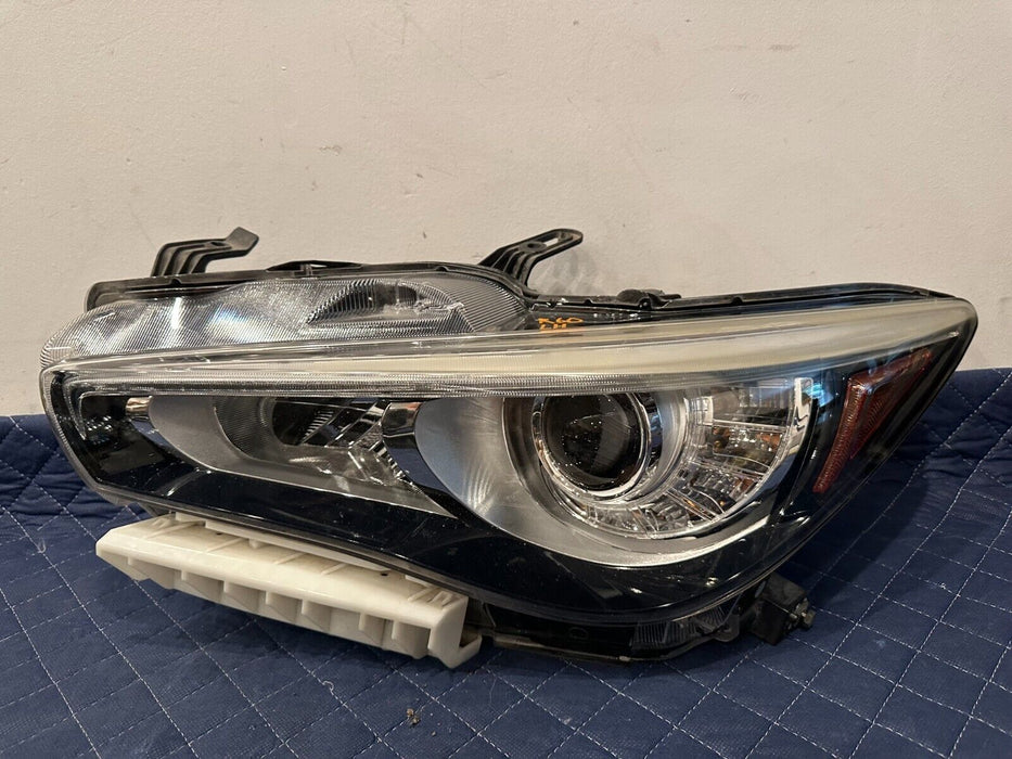 2014-2017 INFINITI Q50 OEM LEFT DRIVER NON ADAPTIVE AFS LED HEADLIGHT ASSEMBLY