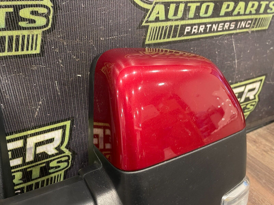 2017-2019 FORD F250 F350 DRIVE RLEFT TOWN MIRROR W RED CAP COVER (RR) OEM {READ}