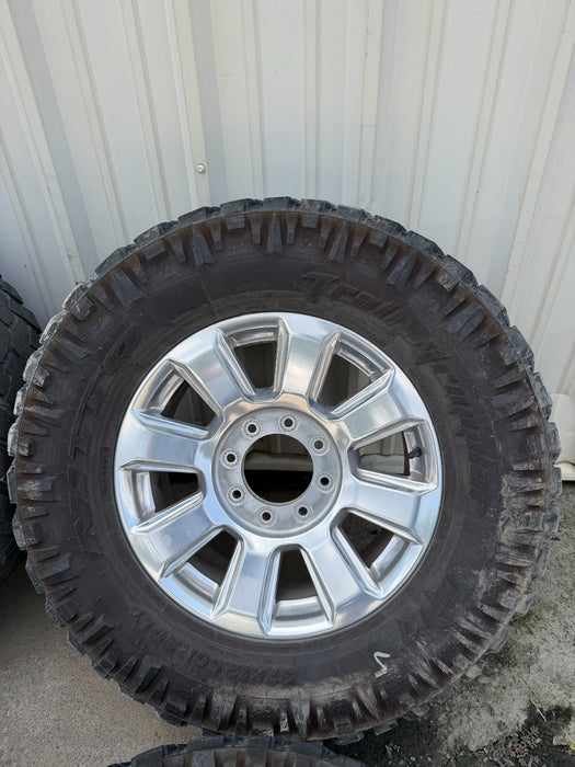 2022 FORD F250 PLATINUM FACTORY TAKE OFF WHEELS 20" 37X12.50 NITTO TIRES 8X170