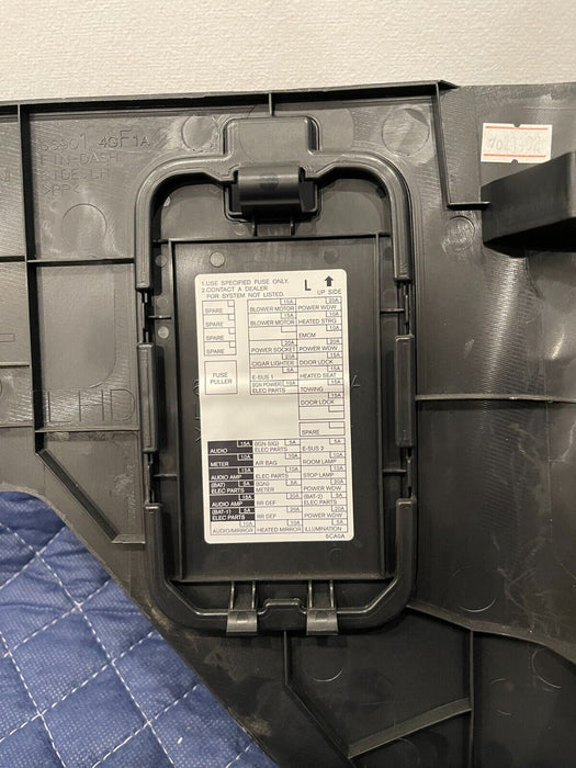 2017 INFINITI Q50 RED SPORT DRIVER LEFT SIDE DASHBOARD COWL KICK PANEL TRIM OEM