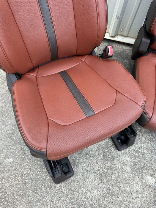 2017-2019 FORD F250 F350 F450 KING RANCH FRONT REAR SEATS HEATED COOLING MASSAGE