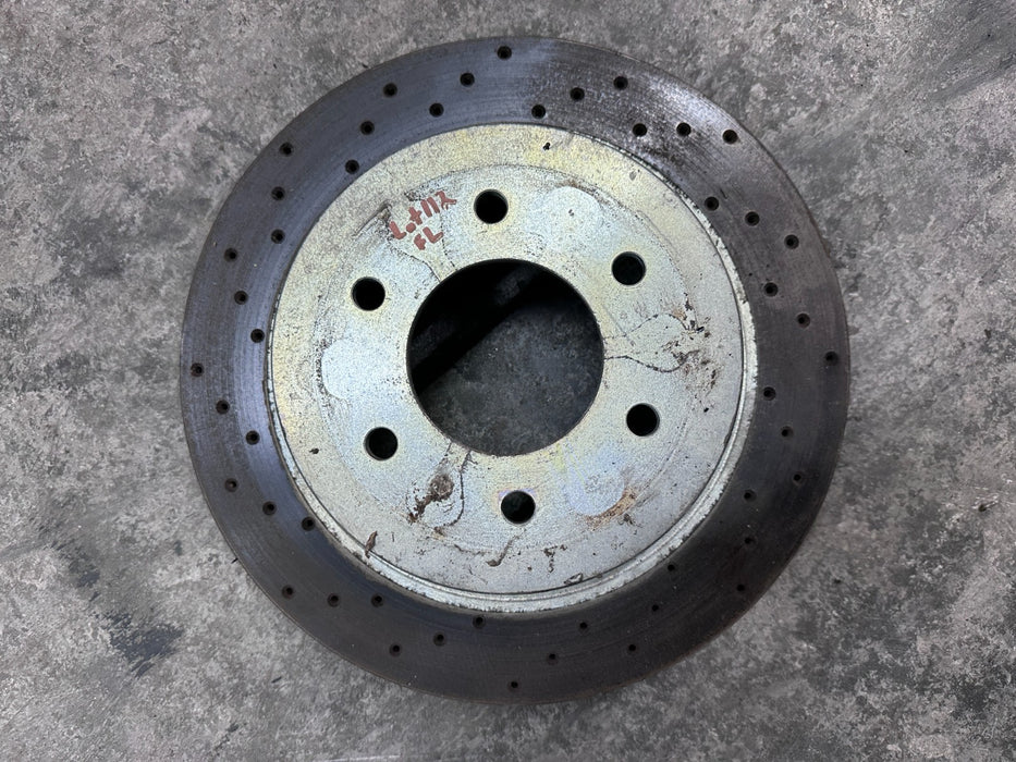 2017 NISSAN TITAN XD FRONT LEFT BRAKE DISC ROTOR OEM