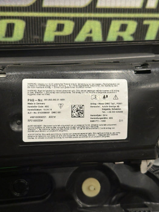 2014 PORSCHE 911 TURBO S PASSENGER RIGHT WHITE DOOR SHELL OEM *RESIDUE/READ*