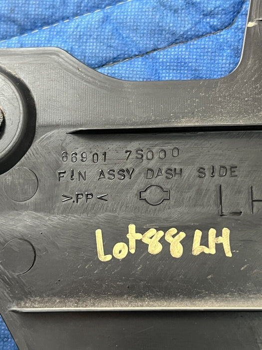 2016 2019 NISSAN TITAN XD FRONT LEFT KICK PANEL SIDE TRIM 66901 7S000 ~WEAR~