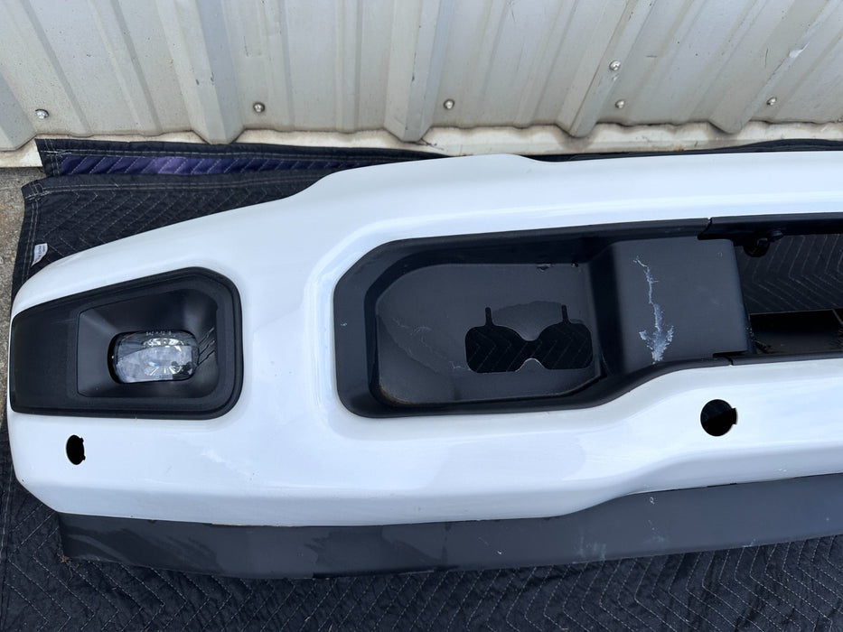 2023 2024 2025 FORD F250 F350 FRONT BUMPER ASSEMBLY STAR WHITE ~SCRATCHES~