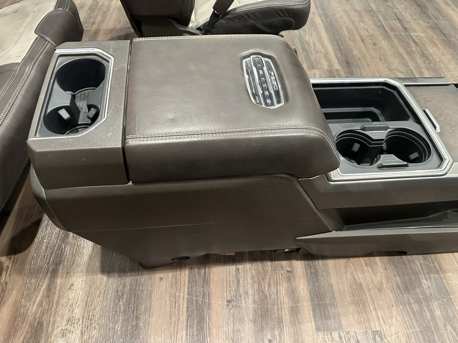 2017 2018 2019 FORD F250 F350 F450 LIMITED FRONT REAR SEATS CENTER CONSOLE OEM