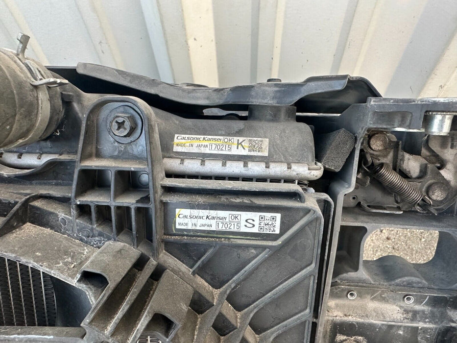 2017 INFINITI Q50 RED SPORT 400 3.0T RADIATOR SUPPORT COOLING ASSEMBLY CONDENSOR