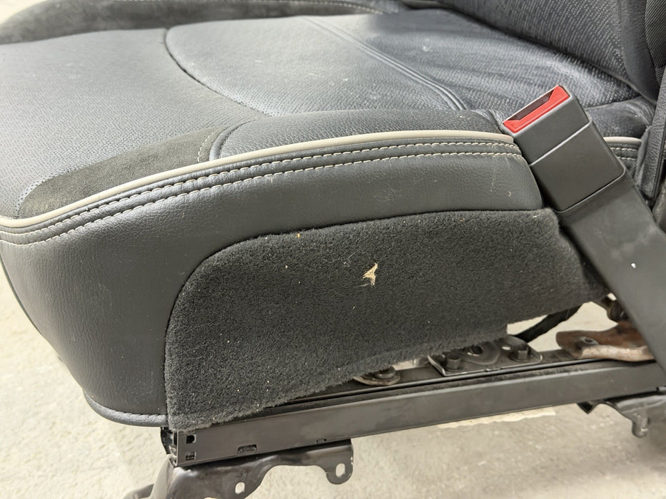 2019-2024 RAM 2500 3500 LARAMIE BLACK LEATHER HEATED COOLED PASSENGER SEAT OEM