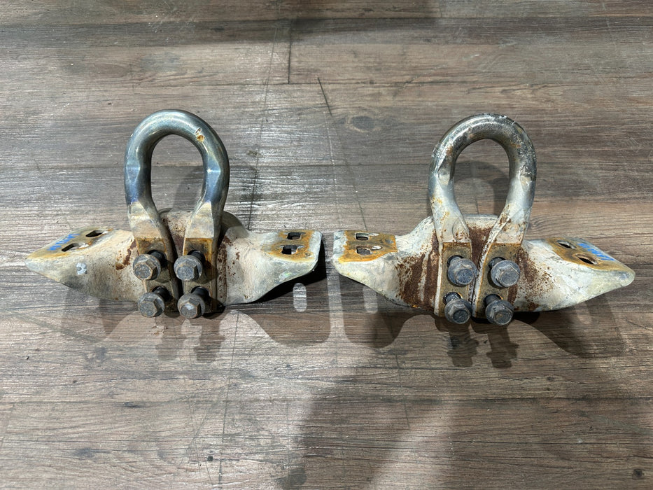2017-2019 FORD F250 F350 F450 LEFT RIGHT TOW HOOK PAIR OEM